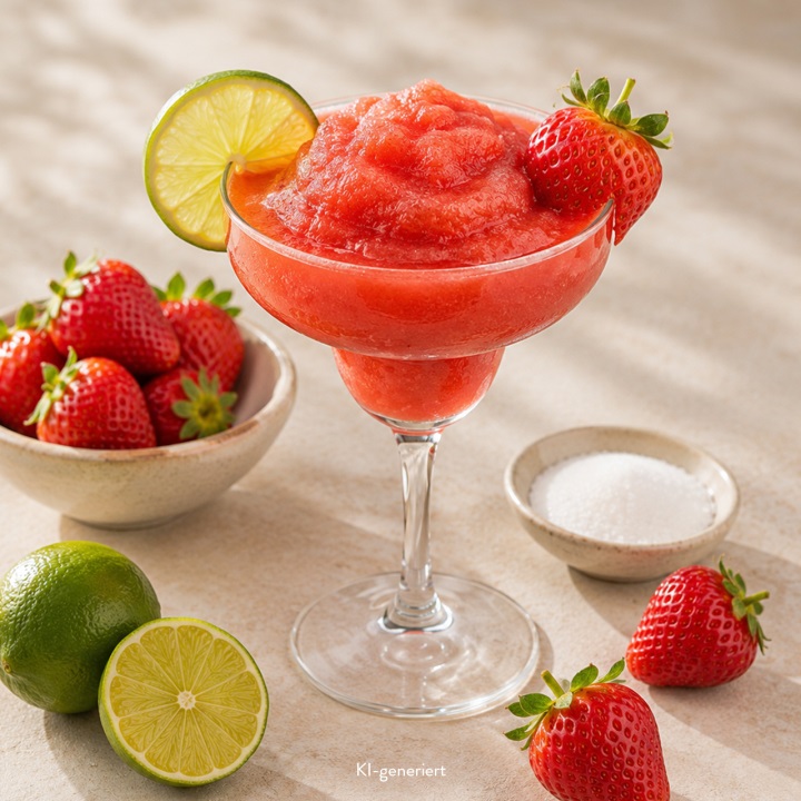 Frozen Strawberry Daiquiri – Slush-Eis-Cocktail