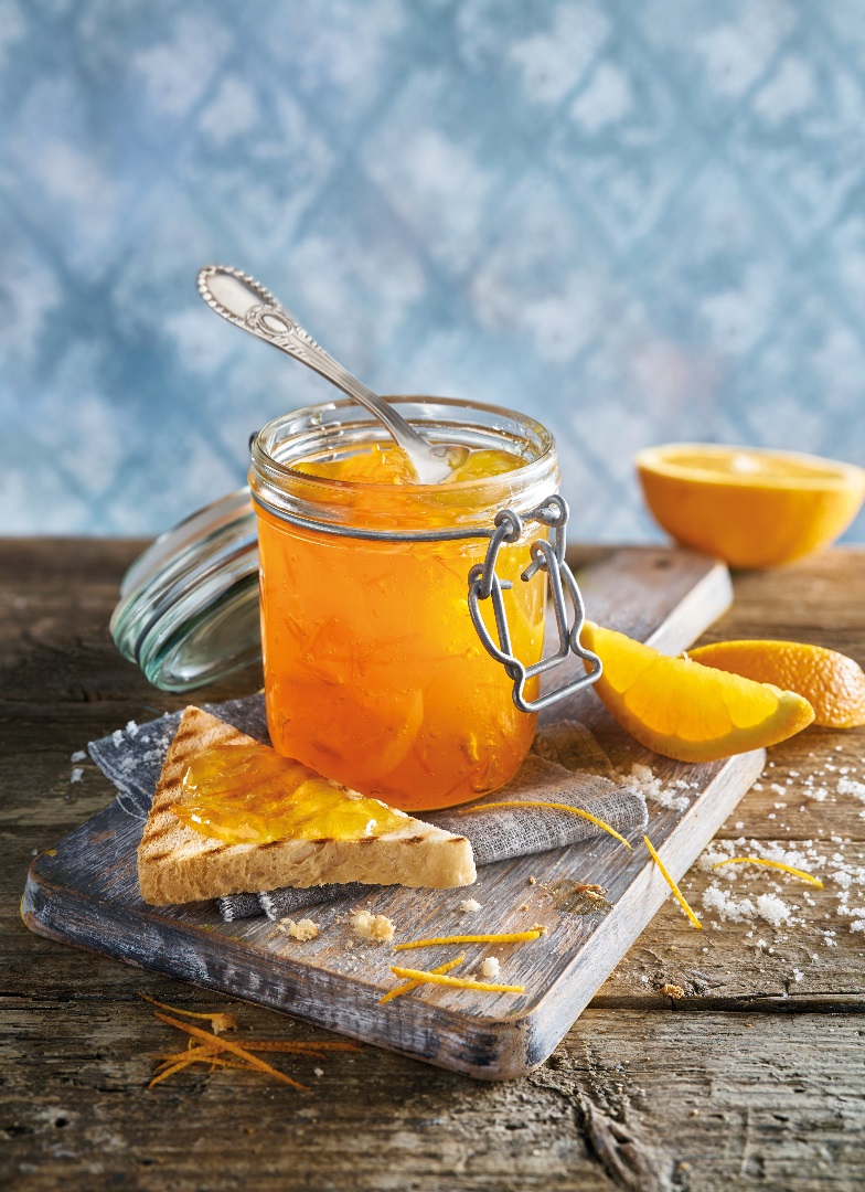 Bittere Orangen-Pampelmusen-Marmelade mit Schale
