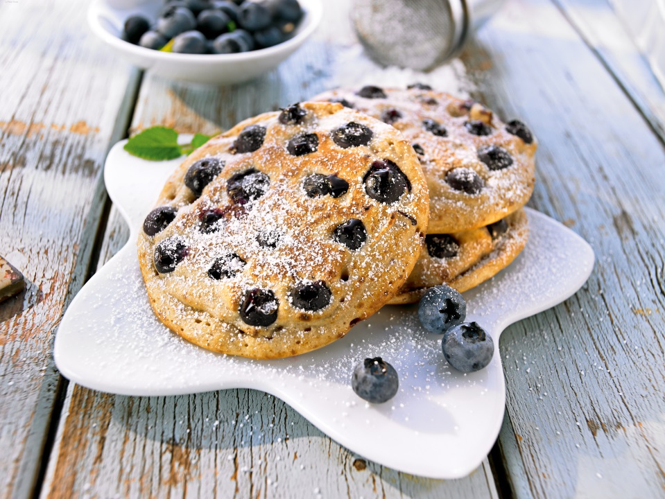 Heidelbeer-Pfannkuchen